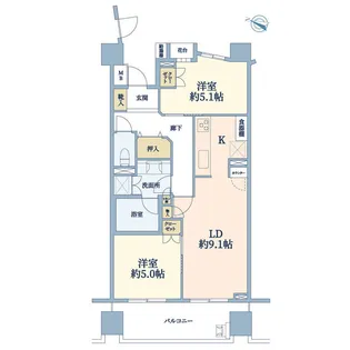 パークホームズ小石川【10階】の間取り