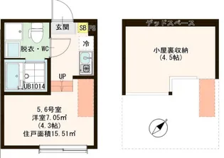 ハーモニーテラス宇喜田町II【1階】の間取り
