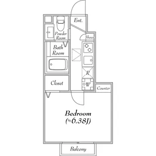 エルスタンザ明大前【1階】の間取り