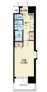 クレアドーレ南草津【6階】の間取り