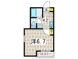 グレース久里浜【1階】の間取り