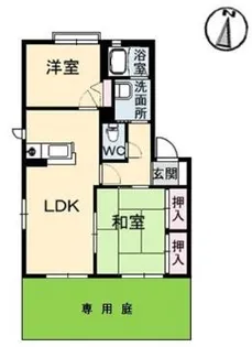 ハートフル南松永【1階】の間取り