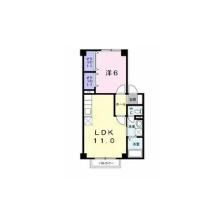 サンメール井口I【1階】の間取り