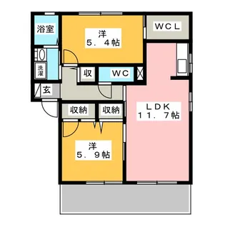 ファレノ C棟【1階】の間取り