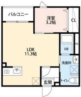 ステラ連坊【1階】の間取り
