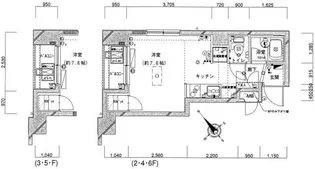 上野アムフラット【4階】の間取り
