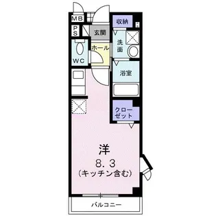 ヴィアーレ秋吉【2階】の間取り