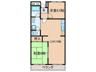 島田プラザ【2階】の間取り