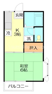 美登利ハイツ【2階】の間取り