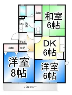 ガーデン岳樹【2階】の間取り