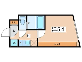 the higashioi【3階】の間取り