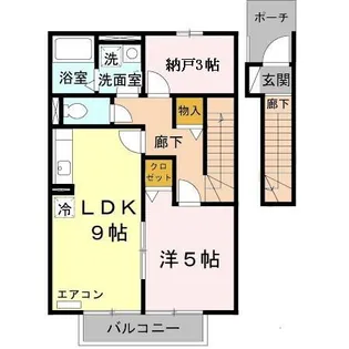 アネックス ハイブリッジ B棟【2階】の間取り