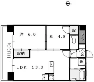 N&A APARTMENT【5階】の間取り