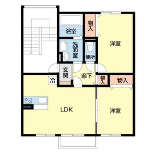 ルピナタウンSATOU D【2階】の間取り