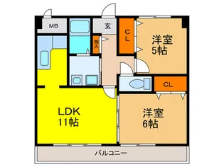 ルグラン服部の間取り