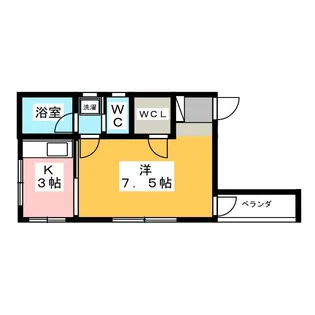 ルミエール横浜【1階】の間取り