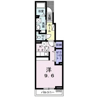 グリエラ芳賀【1階】の間取り