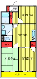エミネンス板橋本町【3階】の間取り