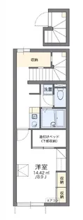 サクシード(2階)【1階】の間取り