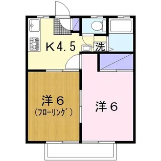 あすかハイツ弐【1階】の間取り