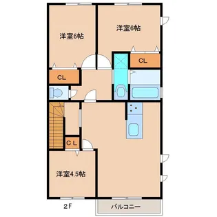 ラウレ・ア【2階】の間取り