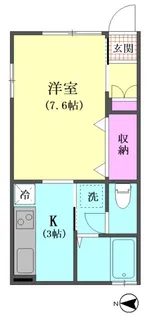 デシオ西大井【1階】の間取り