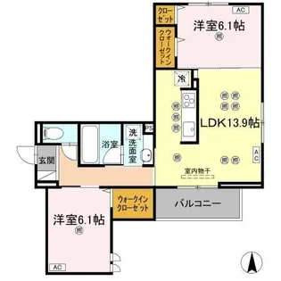 GraceCourt【2階】の間取り