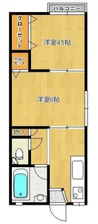 クレールS【2階】の間取り