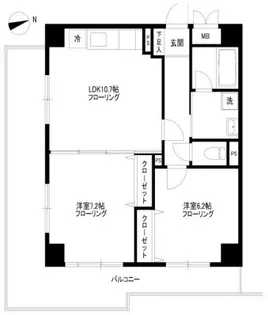 シュール ヴィラージュ【4階】の間取り