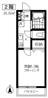 SHIBATA HOUSE【2階】の間取り