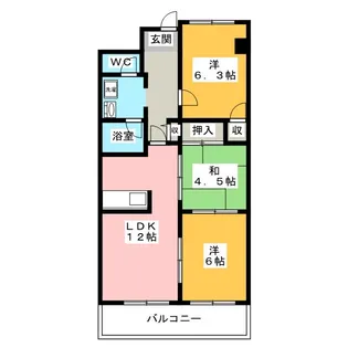 GRADO大垣【2階】の間取り