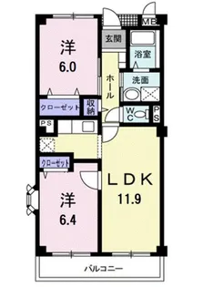 ソレアード・TSUKUBA【3階】の間取り
