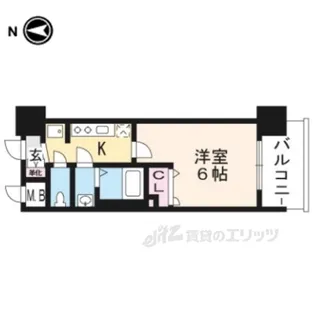 ヴィラ七条西洞院【7階】の間取り