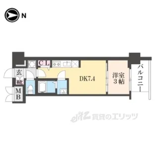 プレサンス京都東寺【2階】の間取り