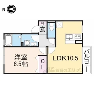 ファミールタケダ2【2階】の間取り