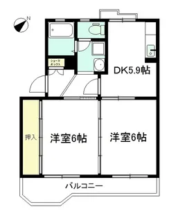 プレアール古府【2階】の間取り