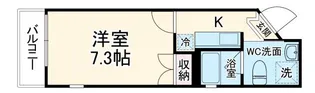 ドーリアKYOTO大宮【2階】の間取り