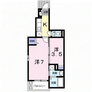 アンジュ【1階】の間取り