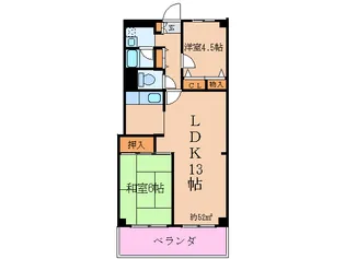 志村スカイハイツ【5階】の間取り