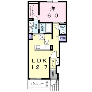 グレイスヴィオラ【1階】の間取り