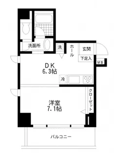 フルグラール池袋【2階】の間取り