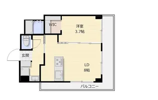Mt.crown名駅南【7階】の間取り