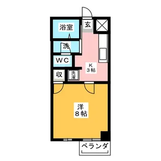 朝日プラザ静岡古庄【3階】の間取り