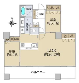 ザ・千里タワー【25階】の間取り