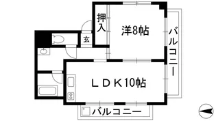 ウネサマンション【3階】の間取り