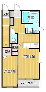 パレスグリーンNY【1階】の間取り