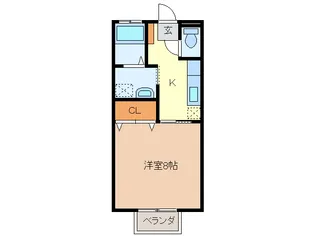メゾンエスポワール【2階】の間取り