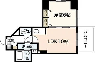 クレスト小町【8階】の間取り