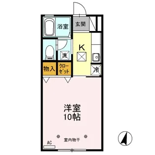 ロイヤルガーデン子安【1階】の間取り