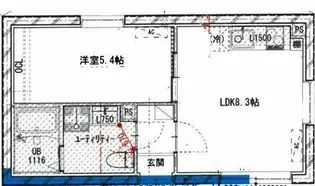 ベルシードステアー亀戸II【2階】の間取り